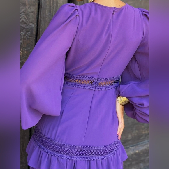 Elegant Purple Maxi Dress - Picture 4 of 4